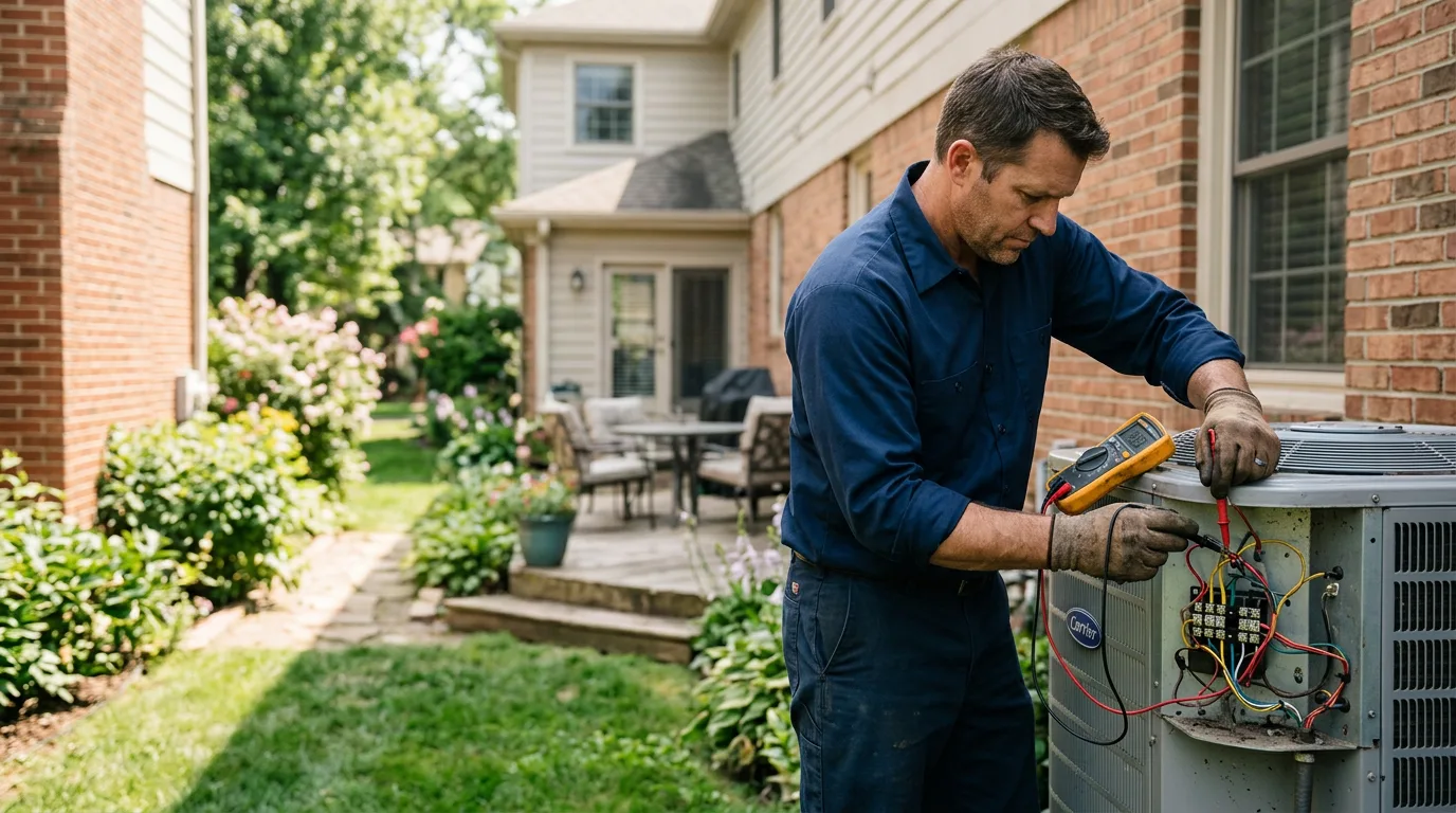 HVAC technician working near Newcastle, WY